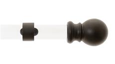 1.5" Acrylic Rod Set W/Ball Finial-4 L-Iron IRON 233