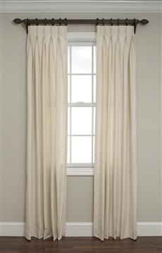 Inverted Pinch Pleated Drapes