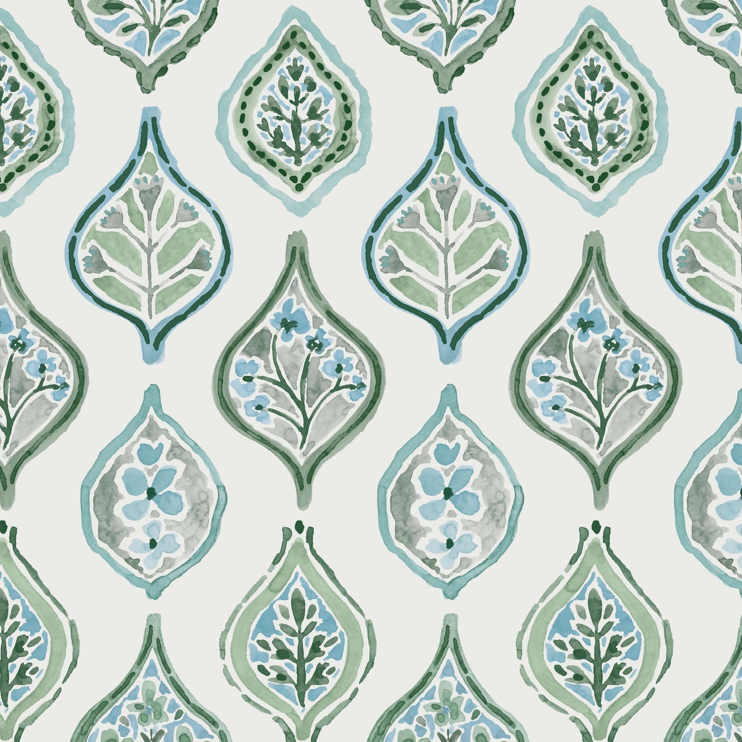 MN1851 - Mediterranean Wallpaper - Marketplace Motif