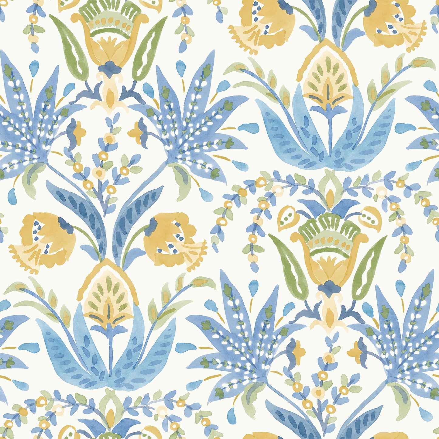 MN1913 - Mediterranean Wallpaper - Seaside Jacobean