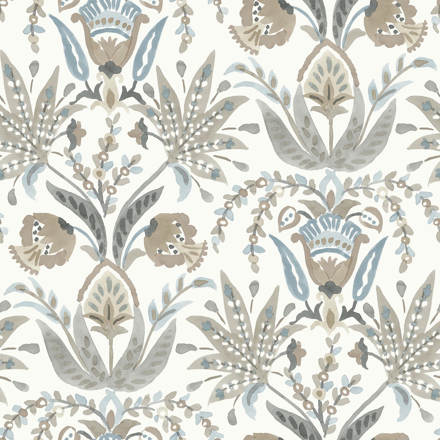 MN1915 - Mediterranean Wallpaper - Seaside Jacobean