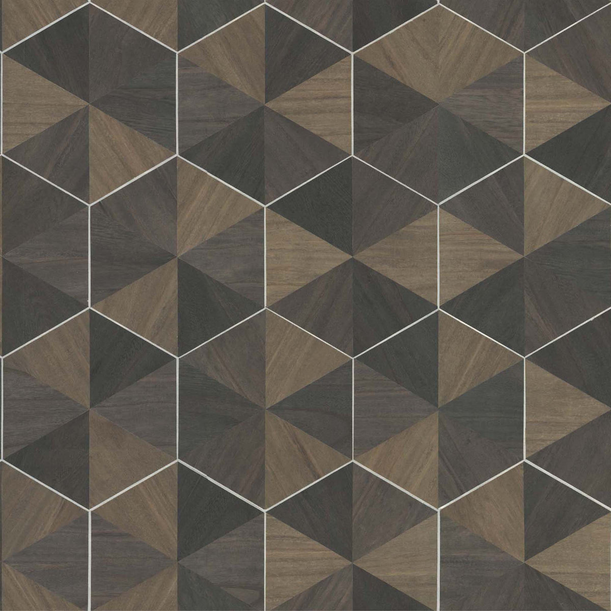 HEXAGRAM WOOD VENEER - Grasscloth And Naturals - Ho2103gv