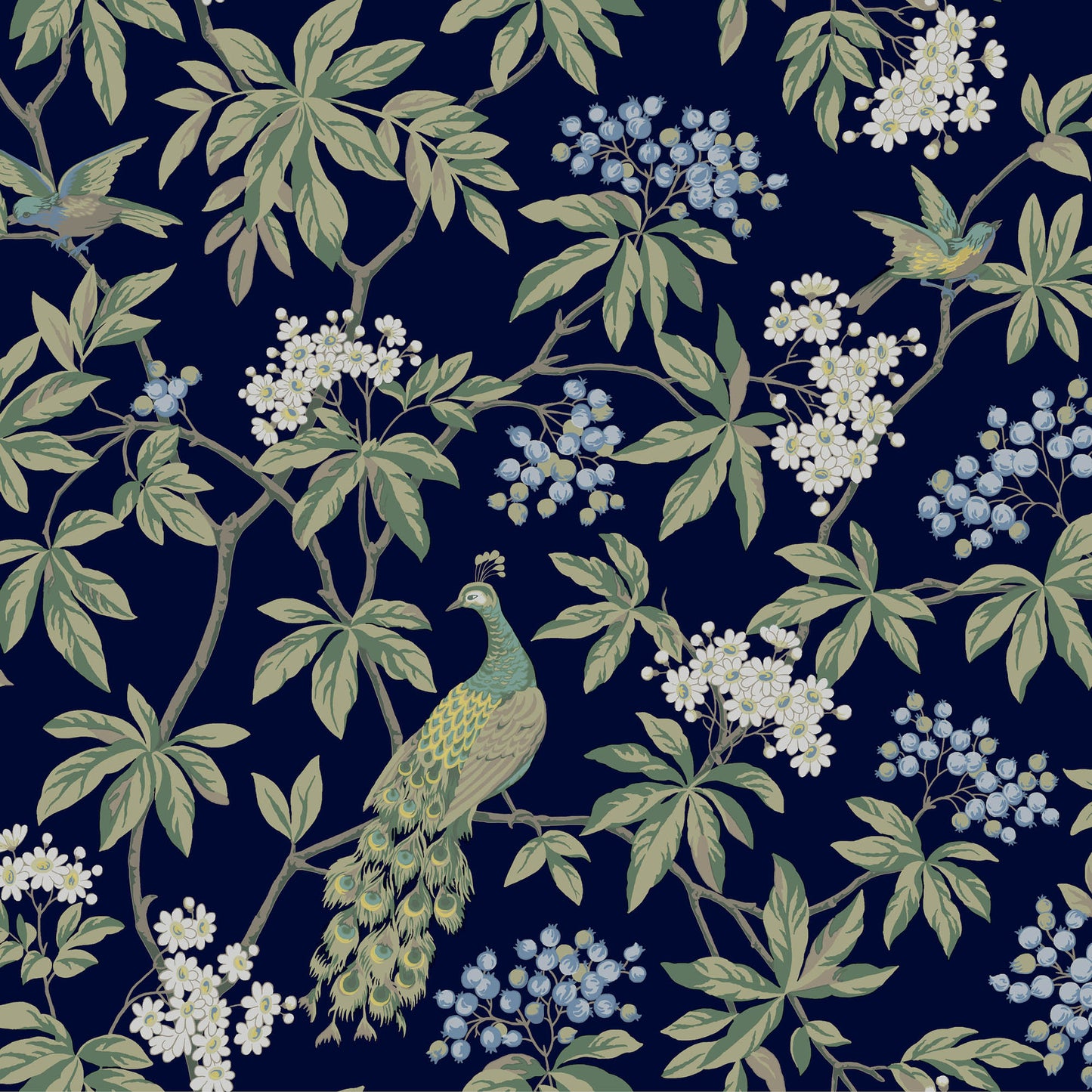 MX9661 - Ronald Redding Astoria Wallpaper Peacock Estate