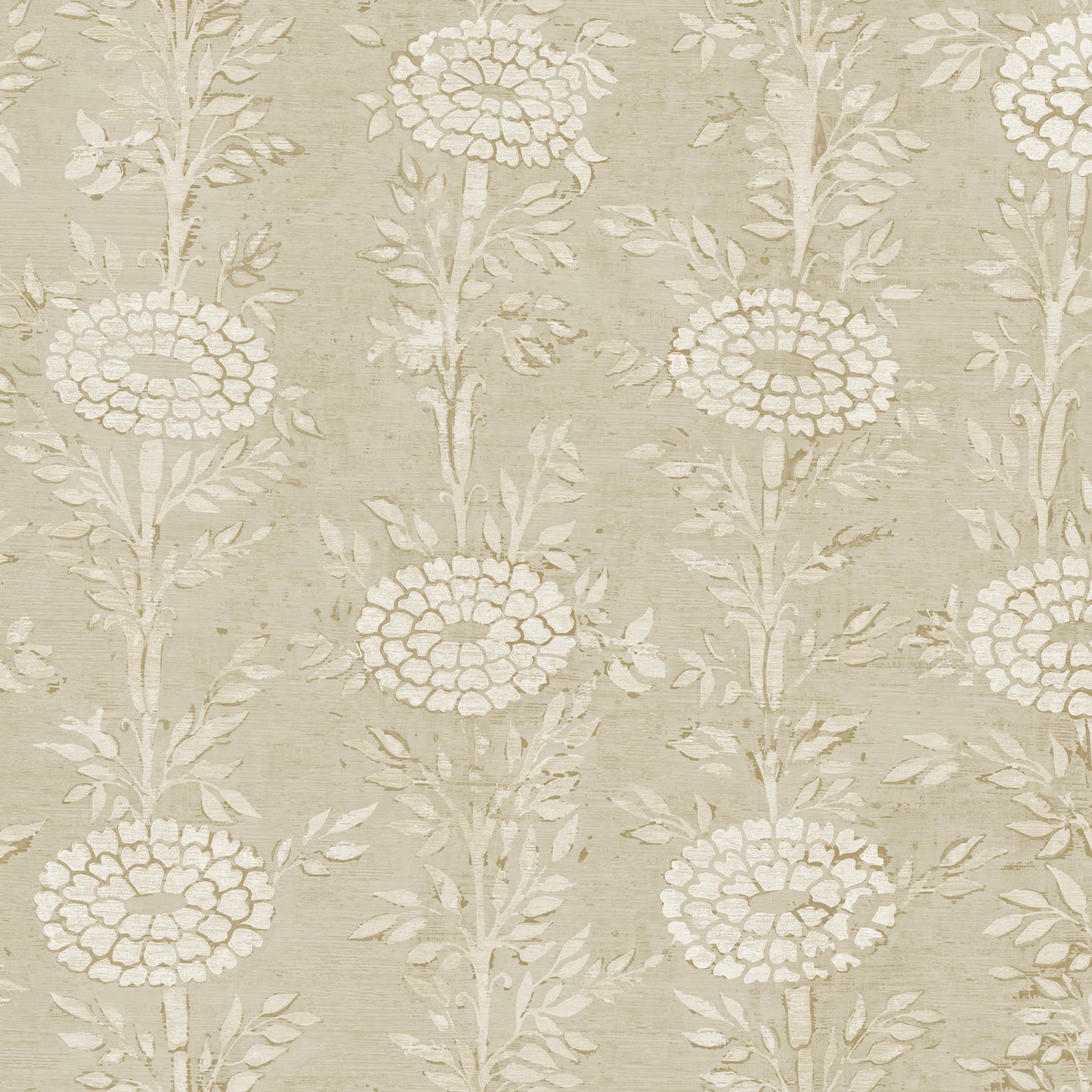 ZA8018 - Ronald Redding Tea Garden Ii Wallpaper French Marigold