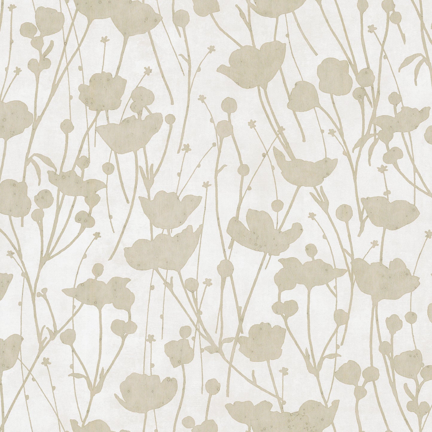 ZA8069 - Ronald Redding Tea Garden Ii Wallpaper Shimmering Poppies