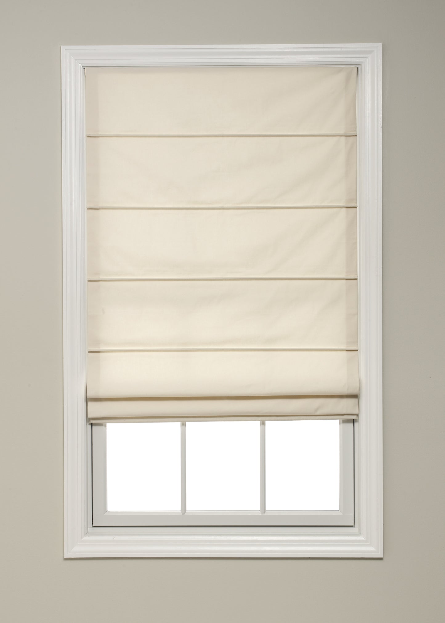Front Slat Roman Shade