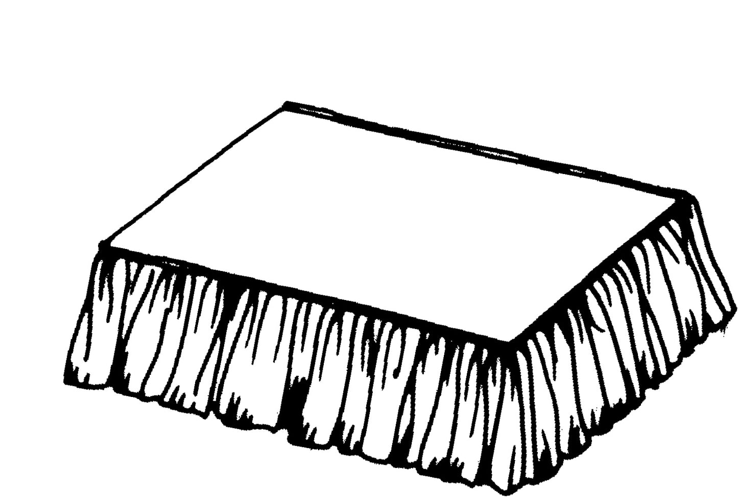 Bedspread-Fitted with Gathered Skirt