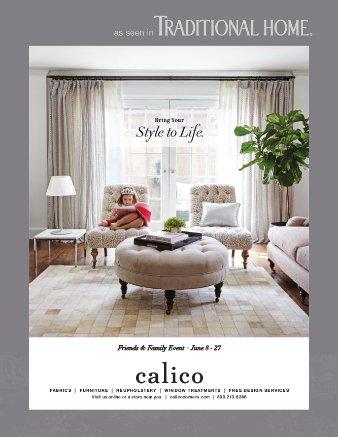 Calico - As seen in Traditional Home Magazine June 2015