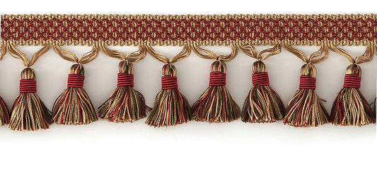 "3" Tassel Fringe - Bf4005 - Crimson"
