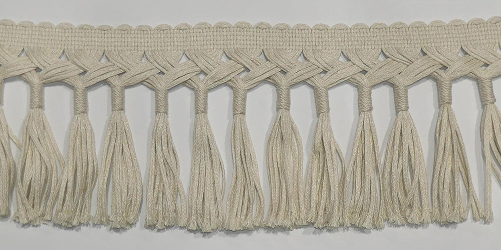 "9 1/2" Wide Braided Tassel - Slf900 - 01 Snow"