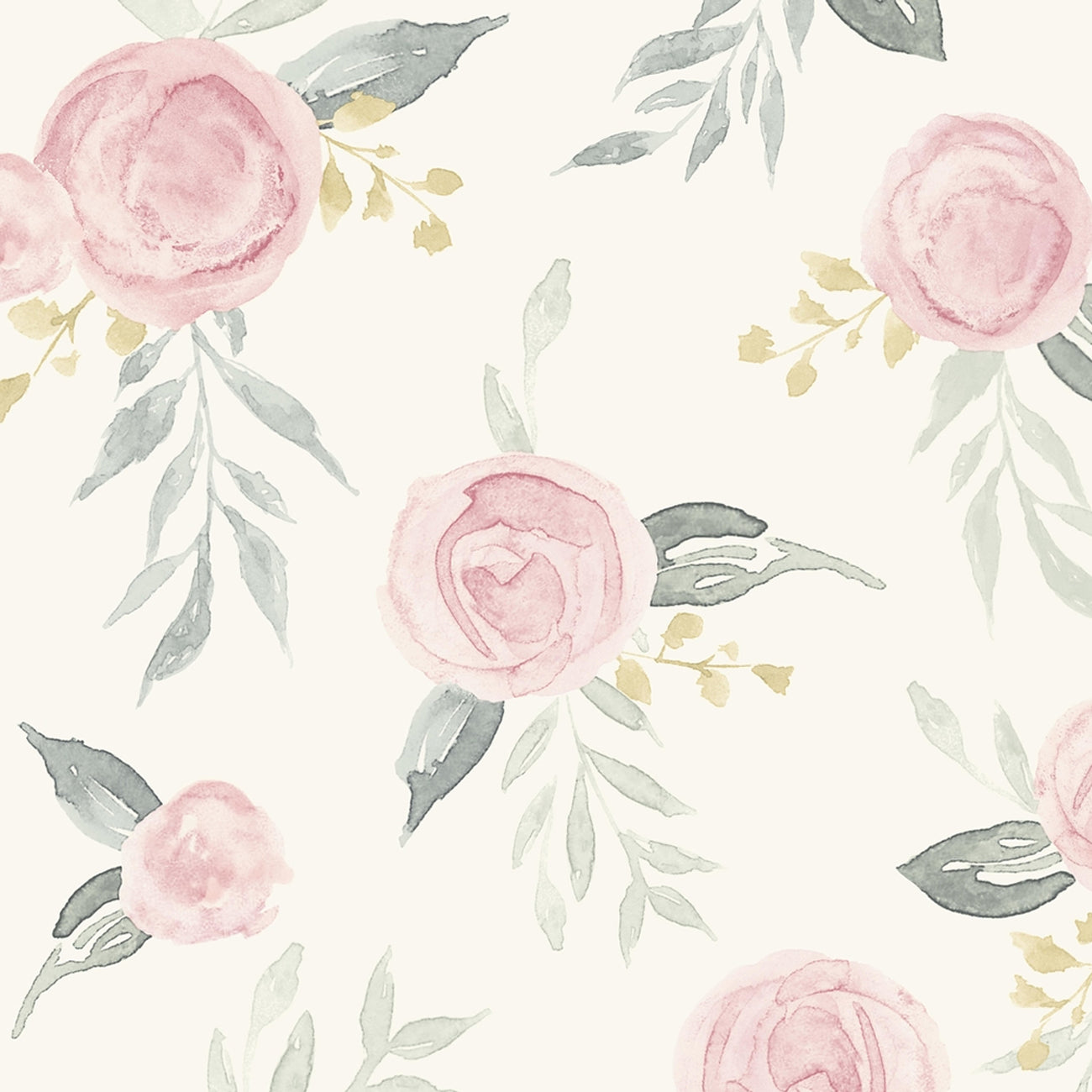 MK1125- Magnolia Home Wallpaper - Watercolor Roses