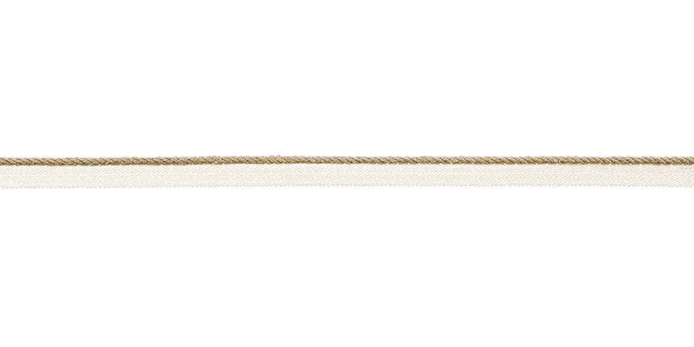 "1/4" Cord With Lip  -  Mini - Parchment"