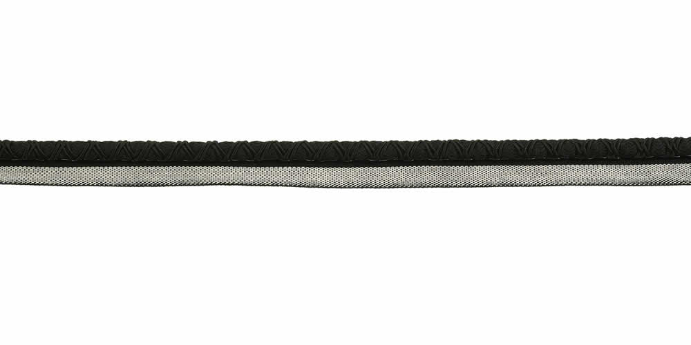 "3/8" Cord With Lip - Milnor - Black"