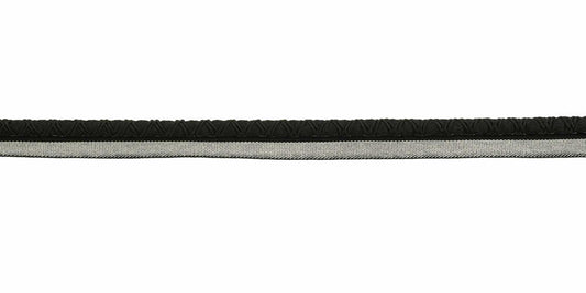 "3/8" Cord With Lip - Milnor - Black"