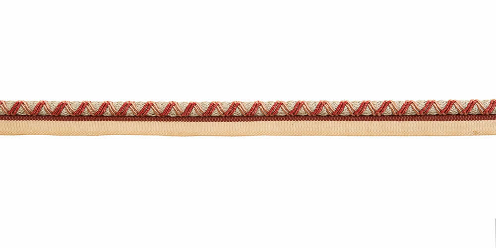 "3/8" Cord With Lip - Milnor - Coral"