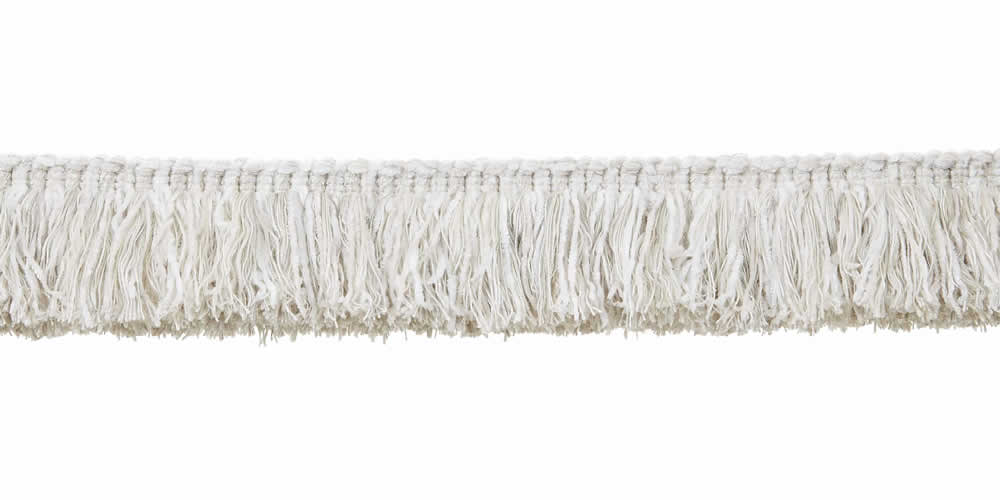 "2 1/4" Brush Fringe - Parshall - Porcelain"