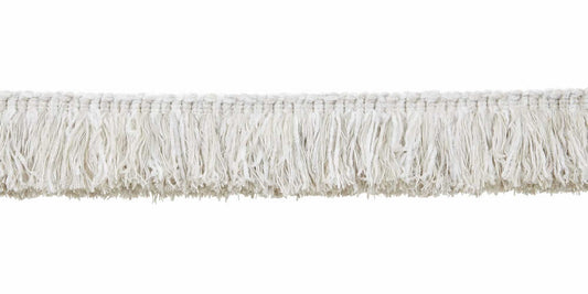 "2 1/4" Brush Fringe - Parshall - Porcelain"