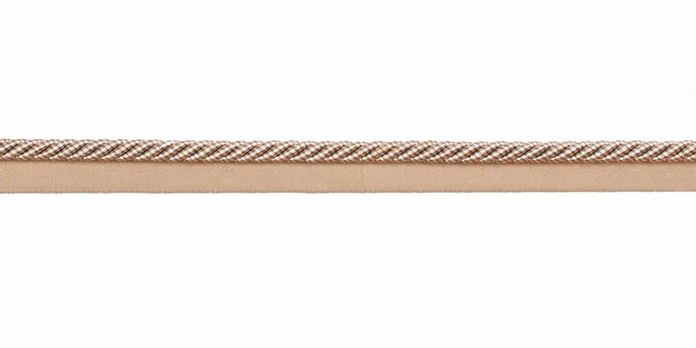 "3/8" Cord With Lip - Rolette - Alloy"
