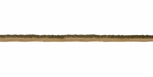 "3/8" Beaded Cord With Lip - Sarata - Topaz"