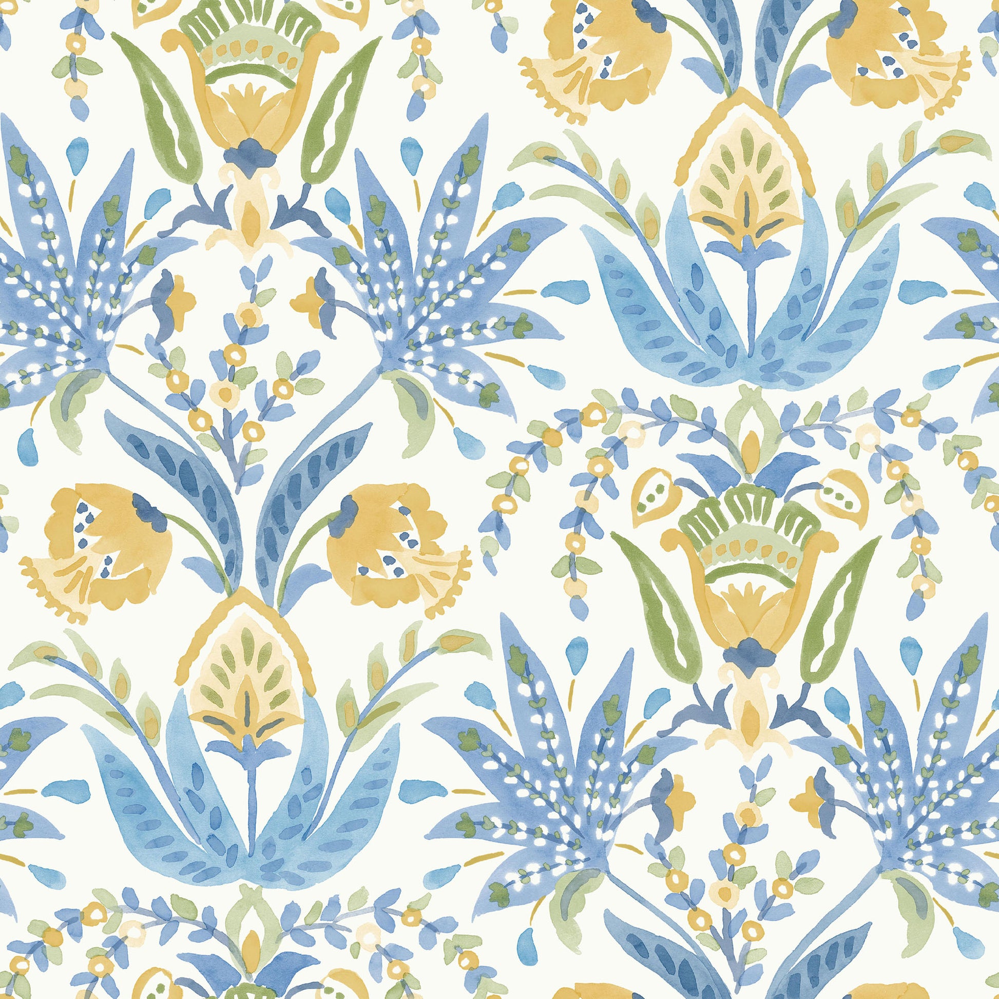 MN1913 - Mediterranean Wallpaper - Seaside Jacobean