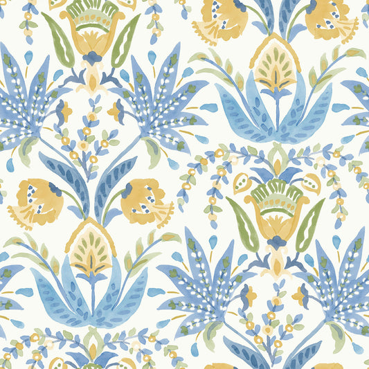 MN1913 - Mediterranean Wallpaper - Seaside Jacobean