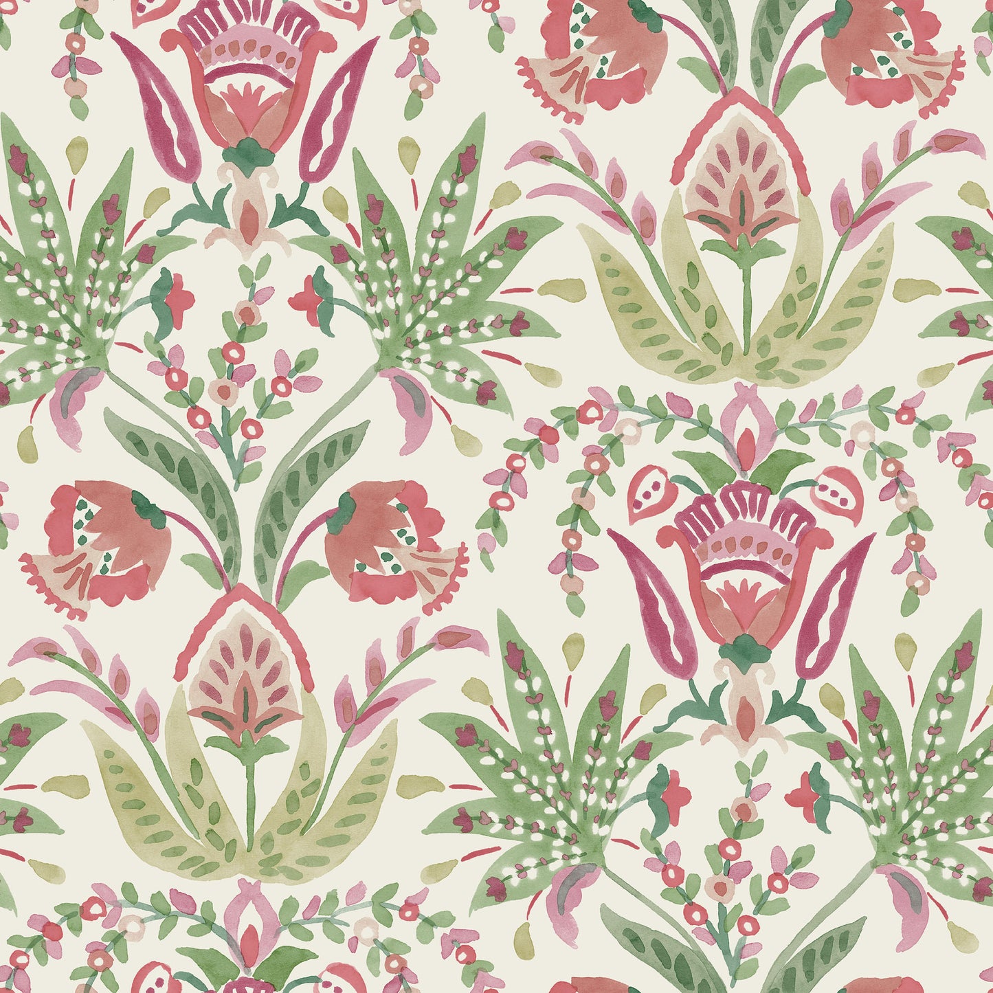 MN1914 - Mediterranean Wallpaper - Seaside Jacobean