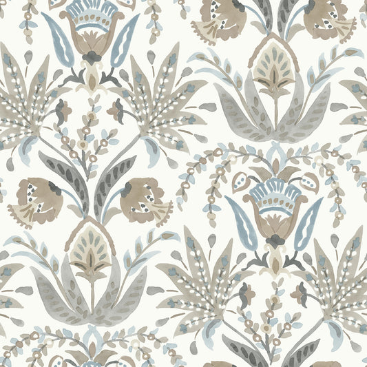 MN1915 - Mediterranean Wallpaper - Seaside Jacobean