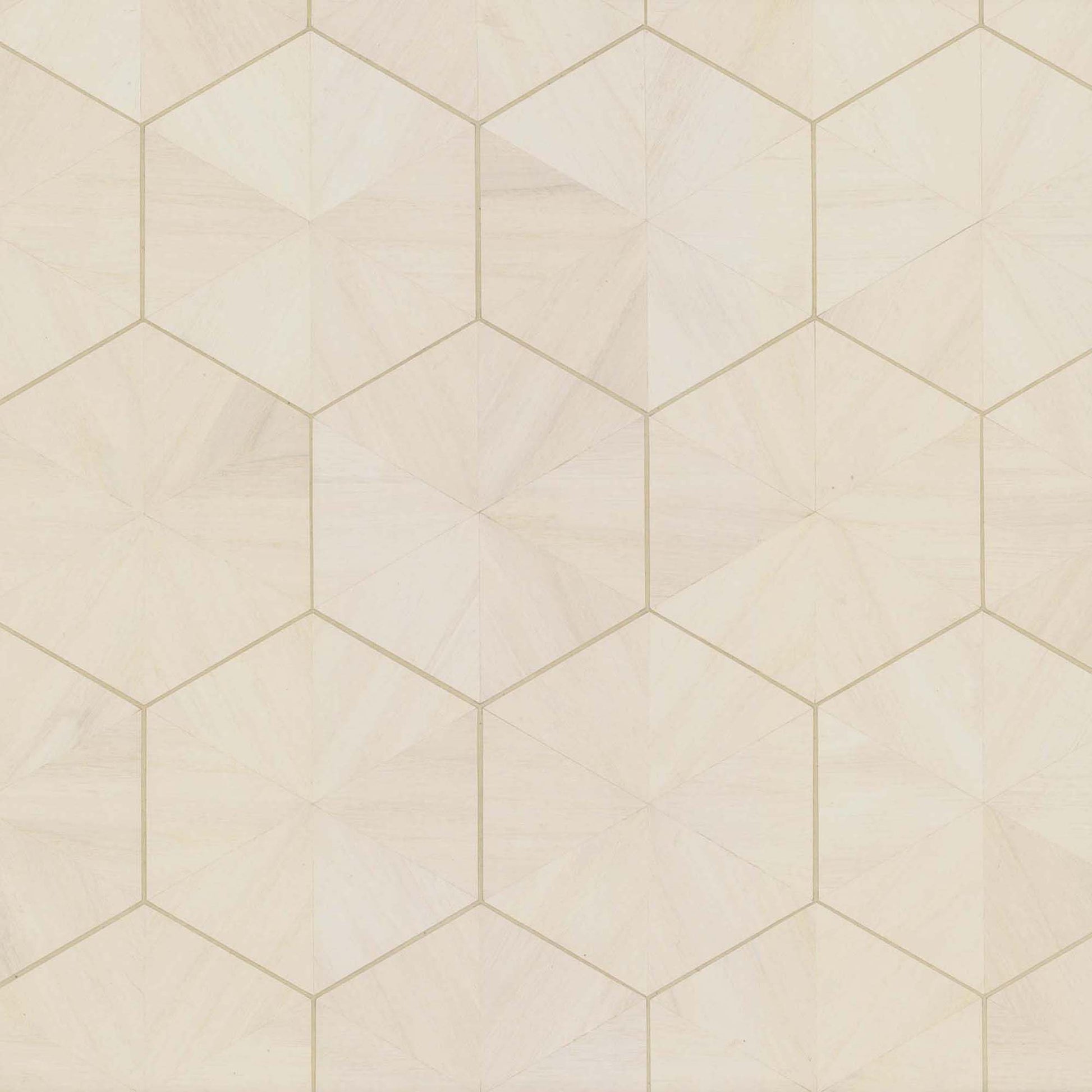 HO2101GV - Grasscloth And Natural Resource Hexagram Wood Veneer