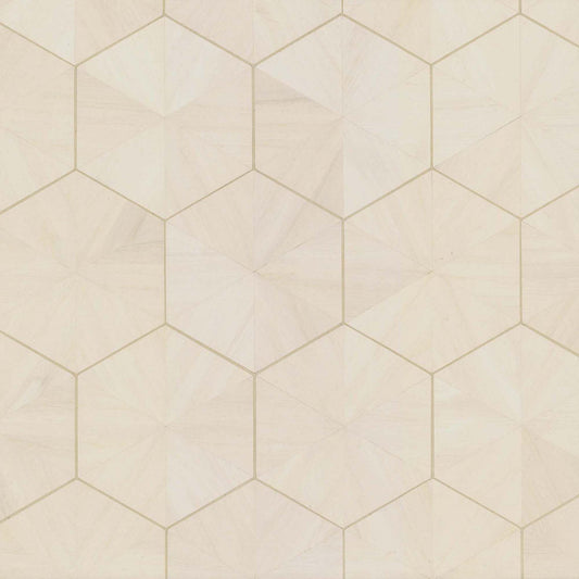 HO2101GV - Grasscloth And Natural Resource Hexagram Wood Veneer