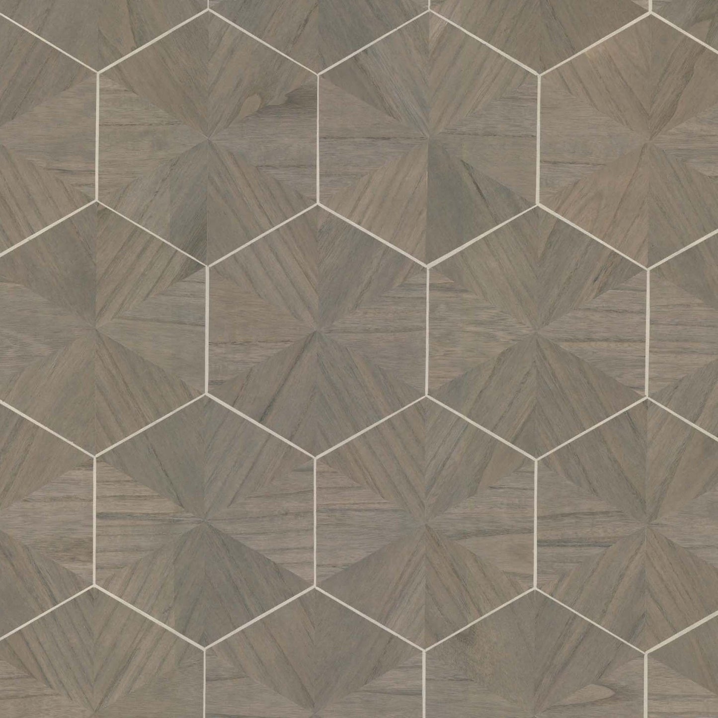 HO2102GV - Grasscloth And Natural Resource Hexagram Wood Veneer