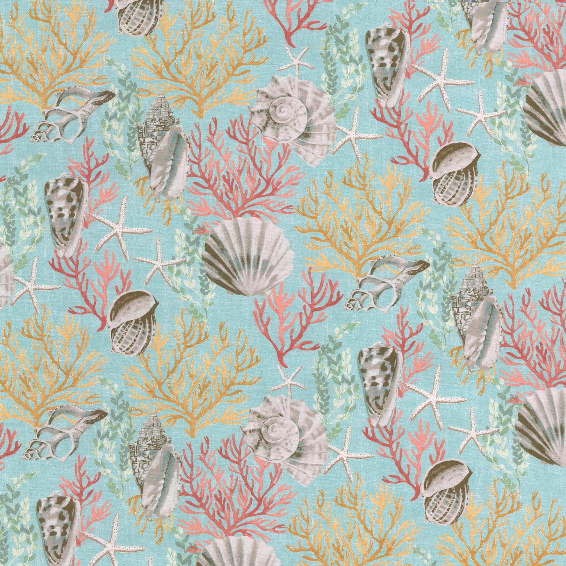 Paradise View - Lillian August - Aqua Peach