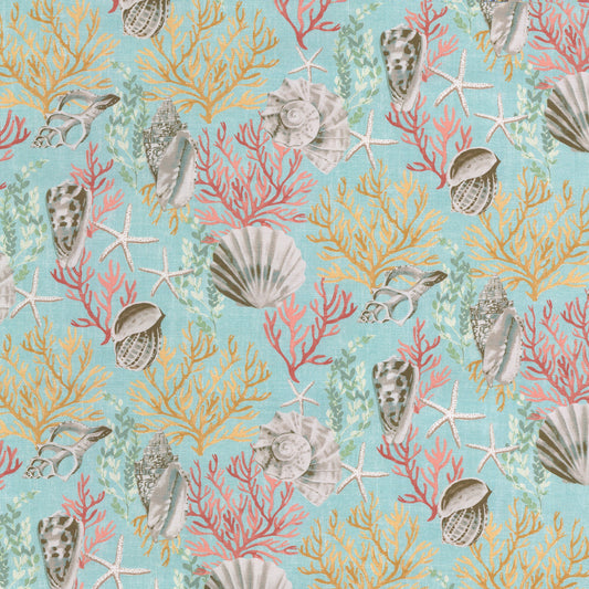 Paradise View - Lillian August - Aqua Peach