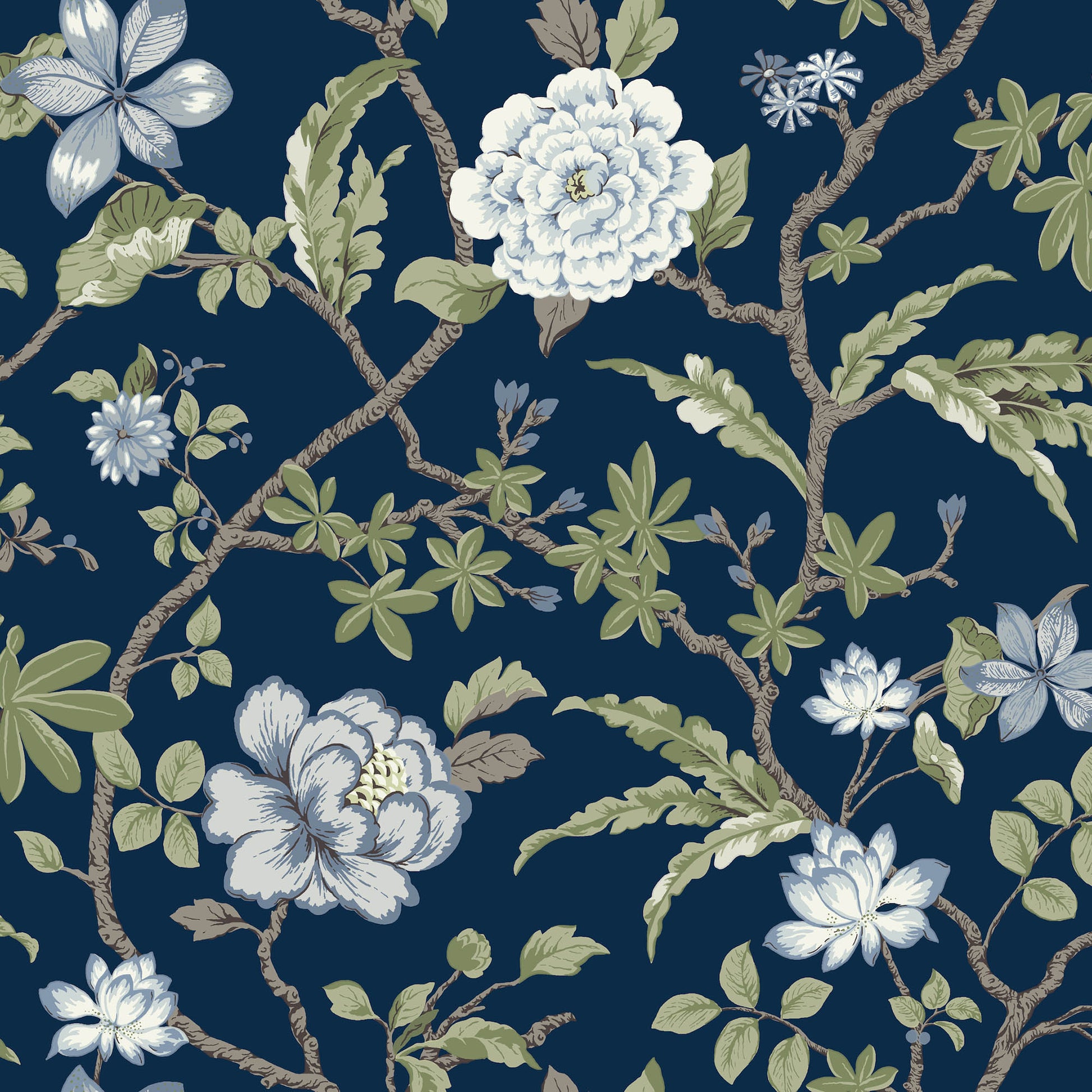 MX9652 - Ronald Redding Astoria Wallpaper Courtyard Botanical