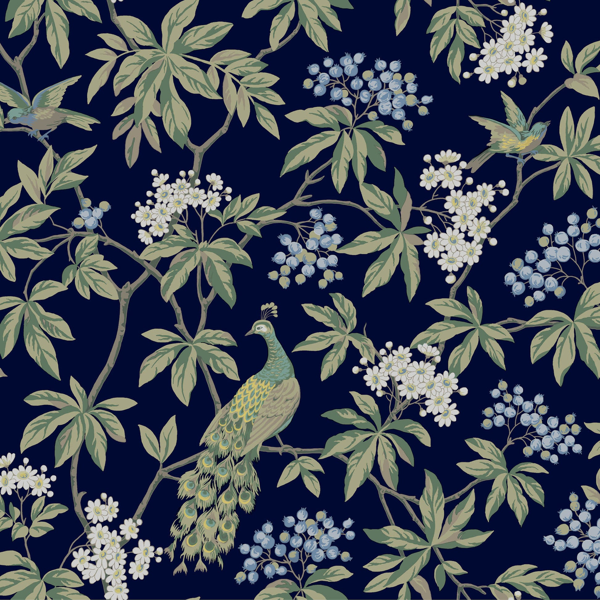 MX9661 - Ronald Redding Astoria Wallpaper Peacock Estate