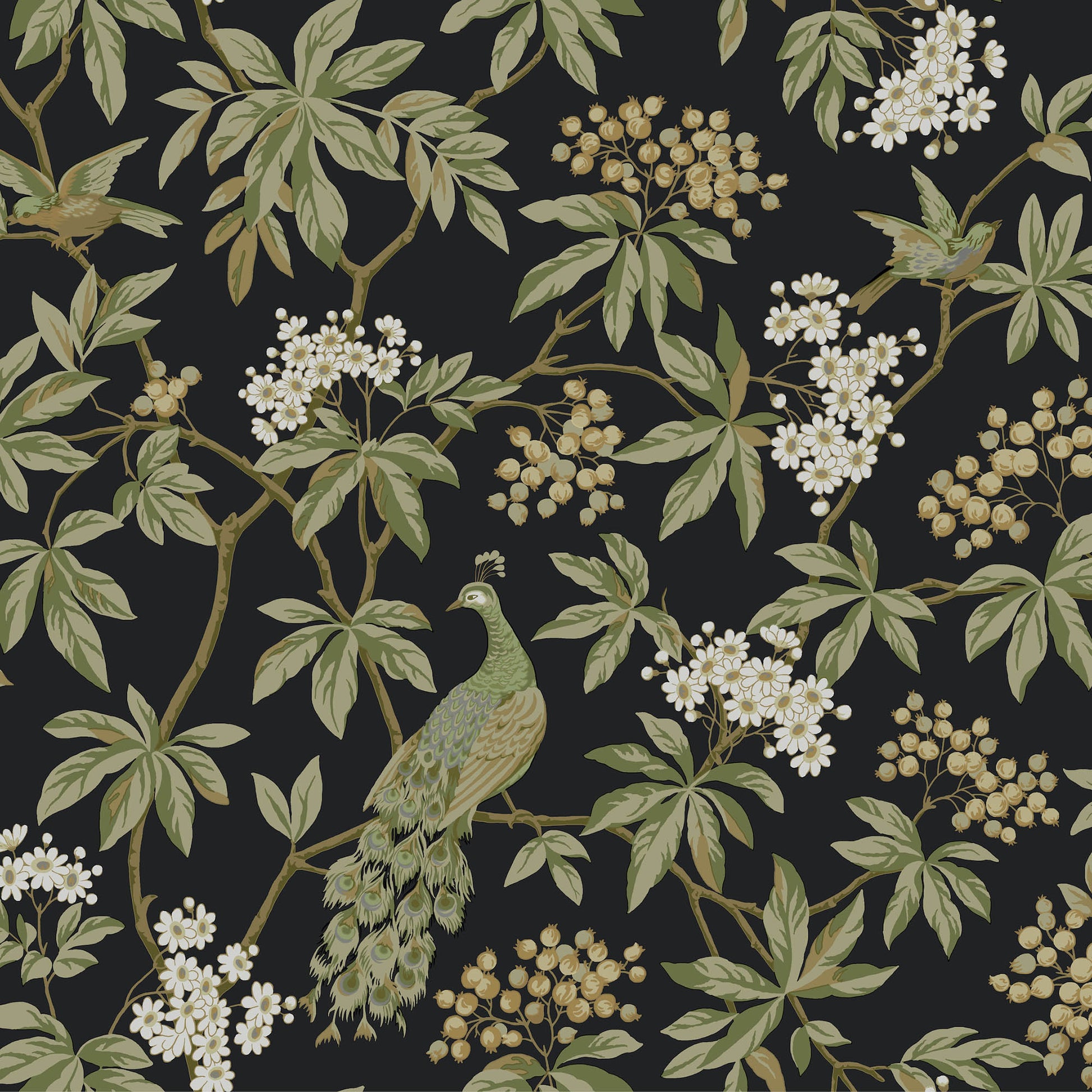 MX9662 - Ronald Redding Astoria Wallpaper Peacock Estate