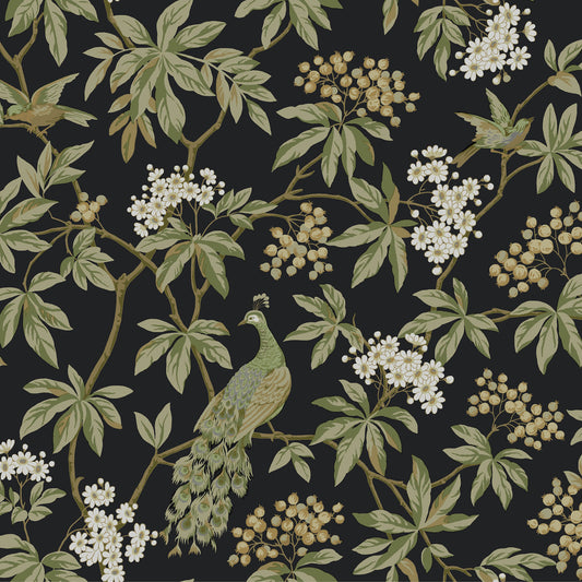 MX9662 - Ronald Redding Astoria Wallpaper Peacock Estate