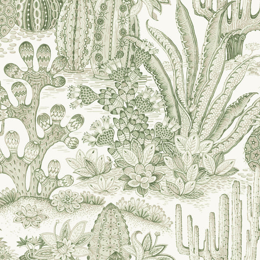 MT5631 - Montecito Wallpaper Lotus Land Cacti
