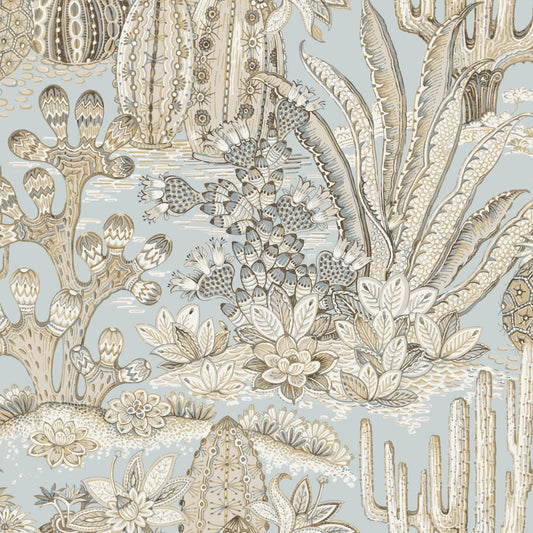 MT5634 - Montecito Wallpaper Lotus Land Cacti