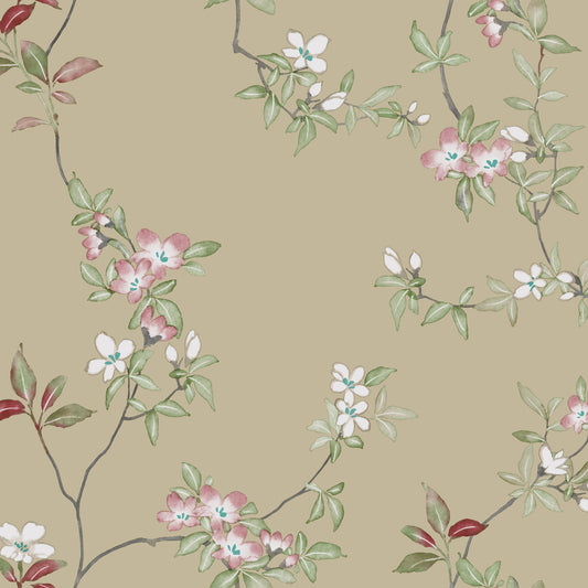 ZA8073 - Ronald Redding Tea Garden Ii Wallpaper April Blossom