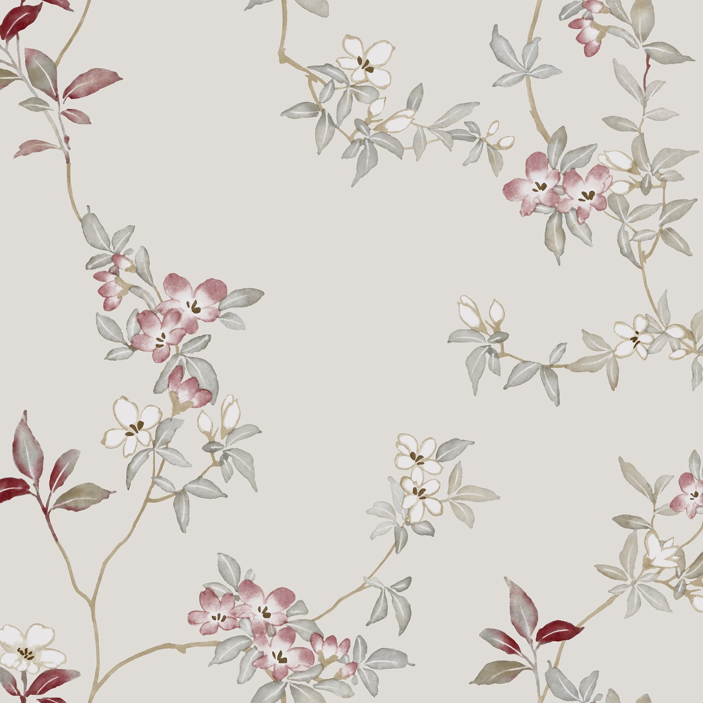 ZA8076 - Ronald Redding Tea Garden Ii Wallpaper April Blossom