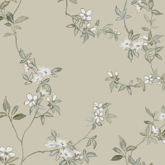 ZA8075 - Ronald Redding Tea Garden Ii Wallpaper April Blossom