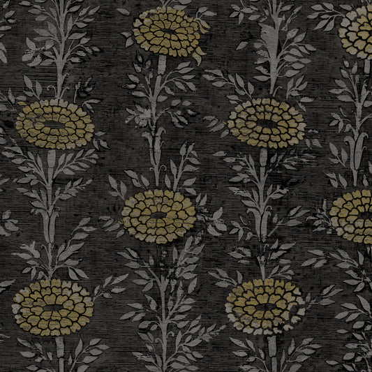 ZA8017 - Ronald Redding Tea Garden Ii Wallpaper French Marigold