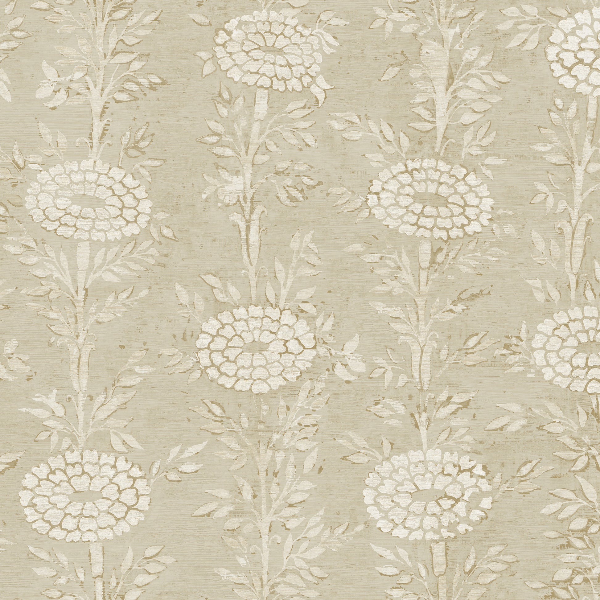 ZA8018 - Ronald Redding Tea Garden Ii Wallpaper French Marigold