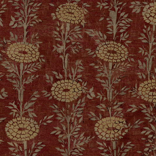 ZA8019 - Ronald Redding Tea Garden Ii Wallpaper French Marigold