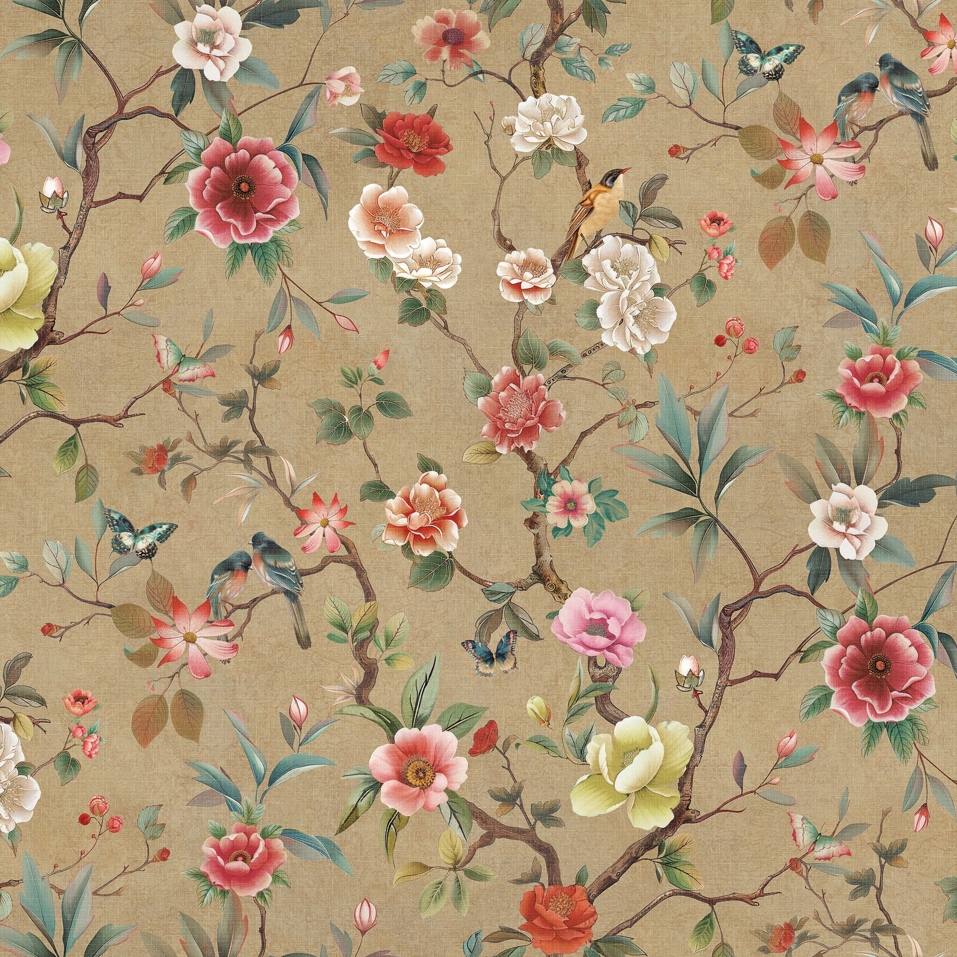 ZA8037 - Ronald Redding Tea Garden Ii Wallpaper Kimoras Garden