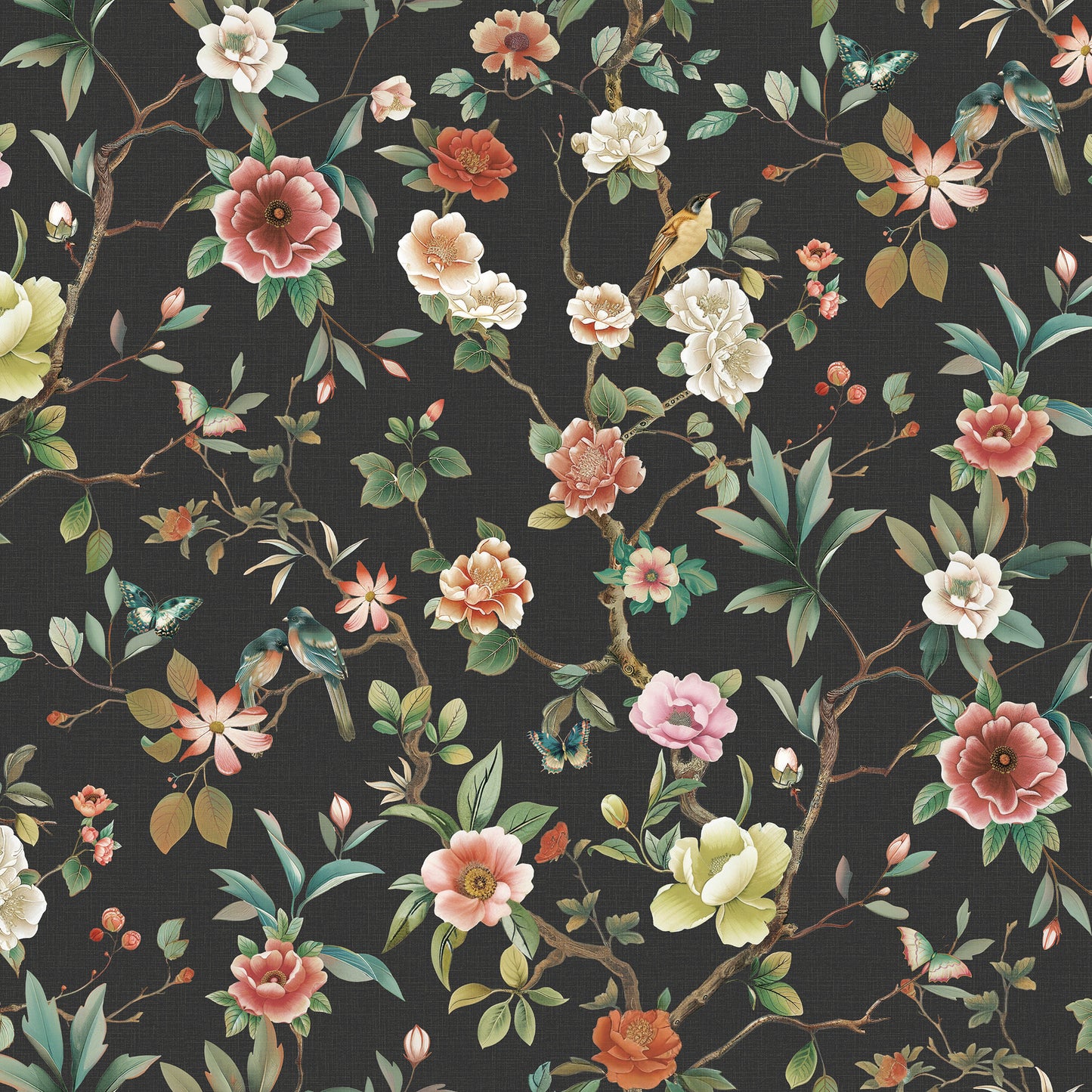 ZA8038 - Ronald Redding Tea Garden Ii Wallpaper Kimoras Garden