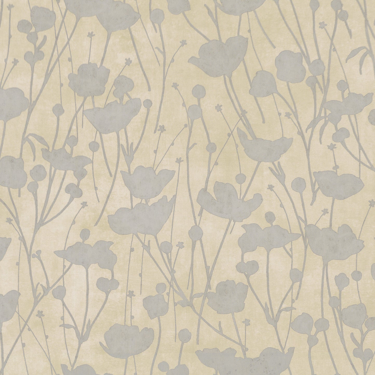 ZA8067 - Ronald Redding Tea Garden Ii Wallpaper Shimmering Poppies