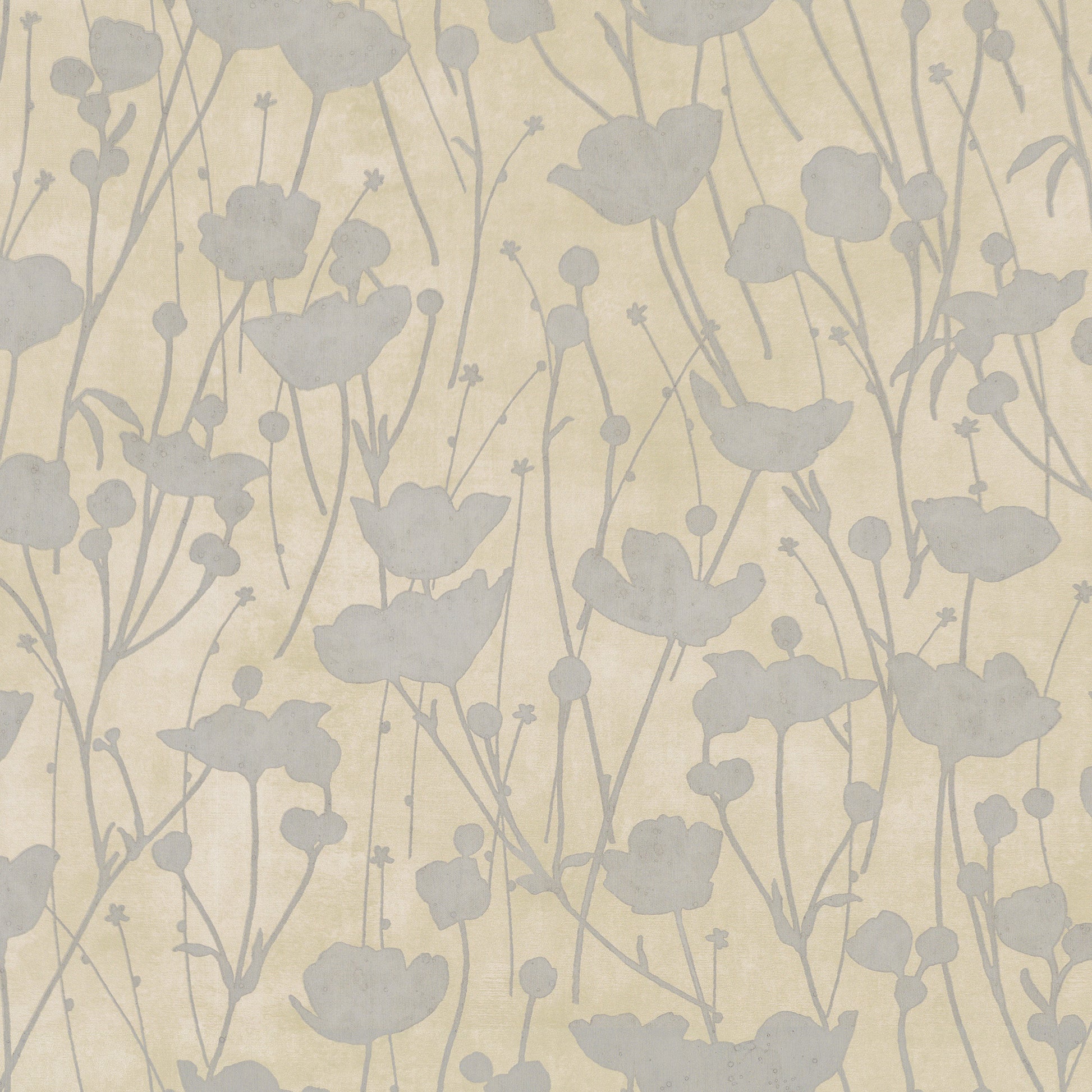 ZA8067 - Ronald Redding Tea Garden Ii Wallpaper Shimmering Poppies