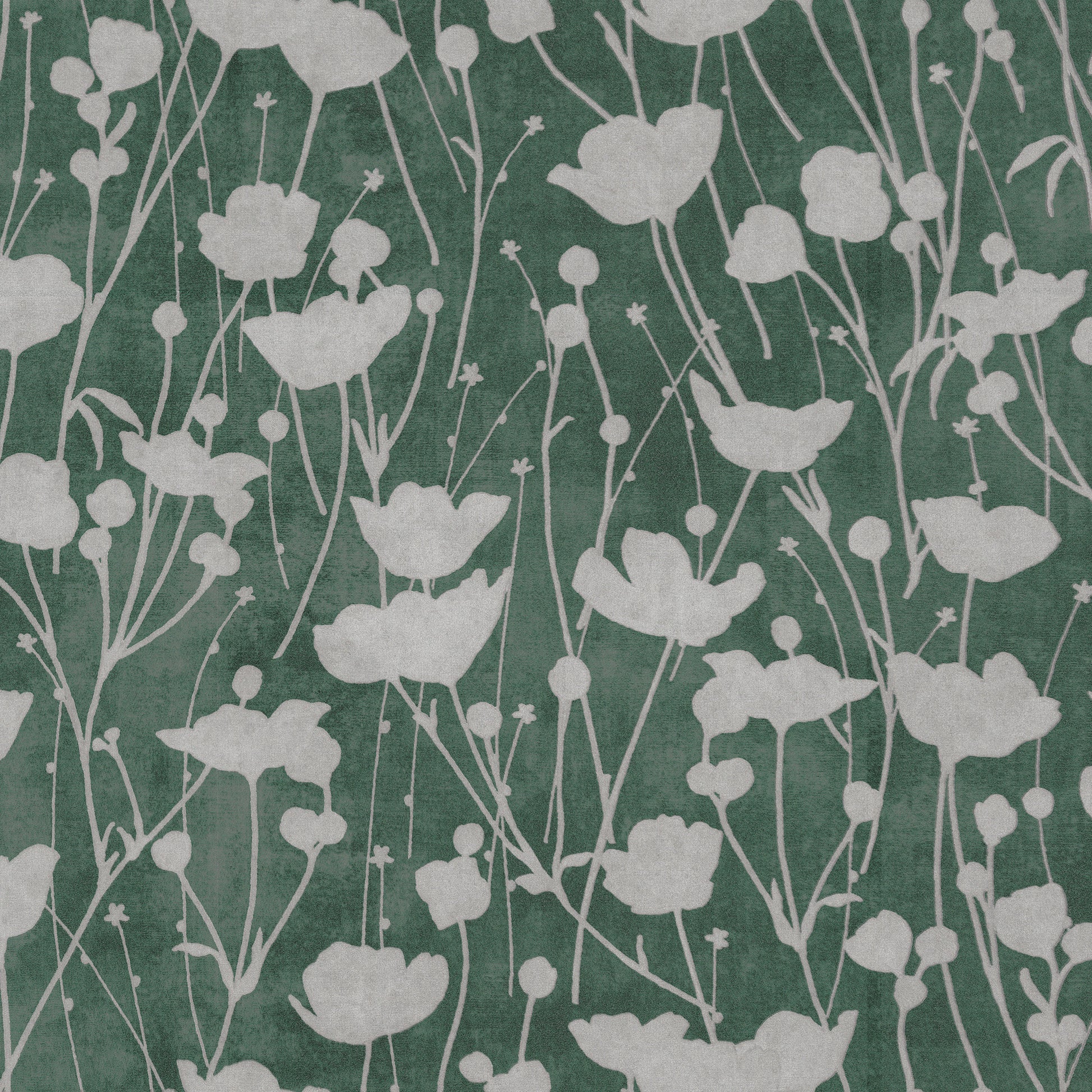 ZA8068 - Ronald Redding Tea Garden Ii Wallpaper Shimmering Poppies