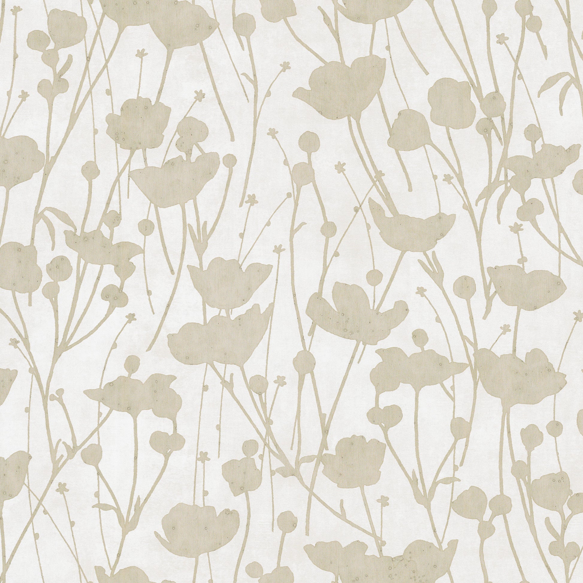 ZA8069 - Ronald Redding Tea Garden Ii Wallpaper Shimmering Poppies